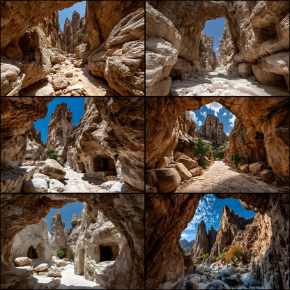 Sun-Bleached Desert Canyon Rocks Digital Backdrop, Photography Background, Scenic Photo Prop, Western Theme, Nature Photography
