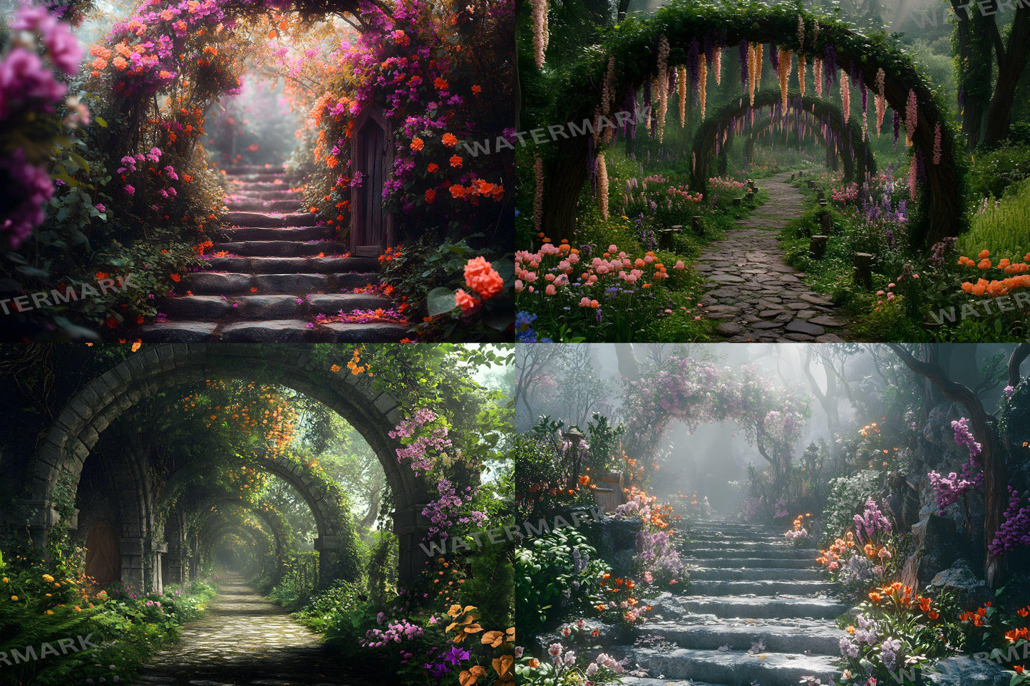 Fairy Woodland Backdrops ��������� Magical Digital Backgrounds - Enchanted Magical Forest Backgrounds - Fantasy Wallpapers - 3:2 Wallpapers
