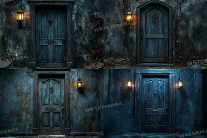Haunted Mansion Door Backdrops ��������� Spooky Grunge Backdrops for Halloween & Gothic Photography Sessions - Gothic Backdrops and Backgrounds