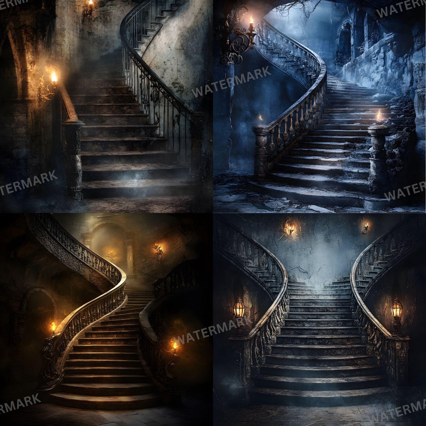 Cursed Castle Gothic Photography Backdrop - Photoshop Master Overlay - Gothic Portraits and Composites - Gothic Background - Gothic Mansion