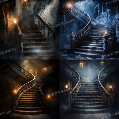 Cursed Castle Gothic Photography Backdrop - Photoshop Master Overlay - Gothic Portraits and Composites - Gothic Background - Gothic Mansion