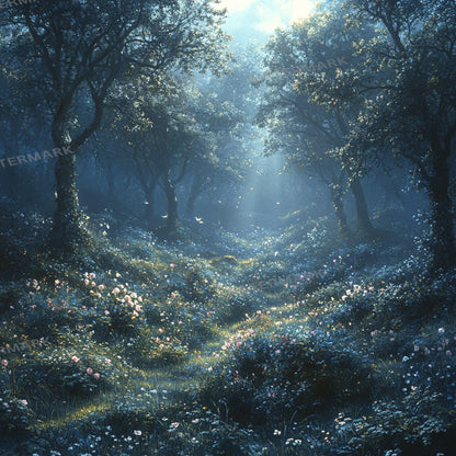 Forbidden Forest Backdrop: 1PNGs for Dark Enchanted Woods Photography, Spooky Mystery Tree Scenes, Haunted Fantasy Digital Backdrops