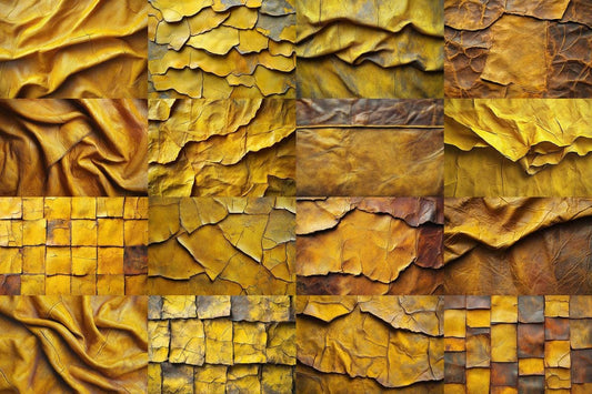 Weathered Yellow Leather Backdrops for Photoshop - 4Warm Textures 00x00px