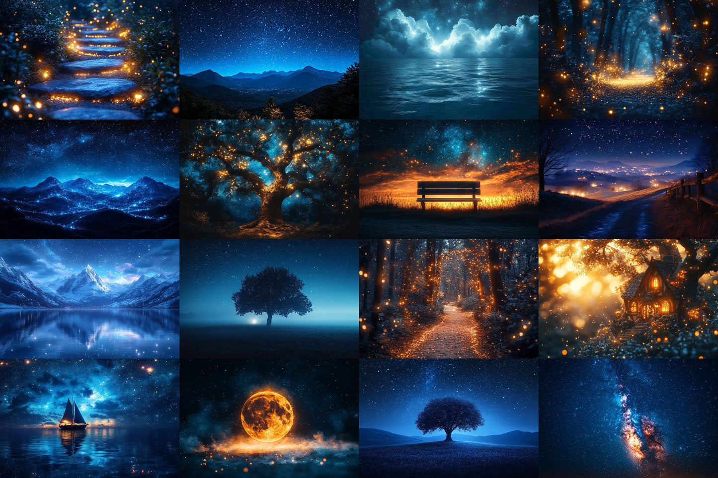 Starry Night Sky Backdrop: PNGs for Space Photo Editing, Celestial Photography Props, Galaxy Themed Digital Backdrops.
