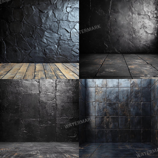 Black Texture Backdrops - Master Overlays, Photoshop & Digital Art Backgrounds - Textured Background, Photography Backdrops
