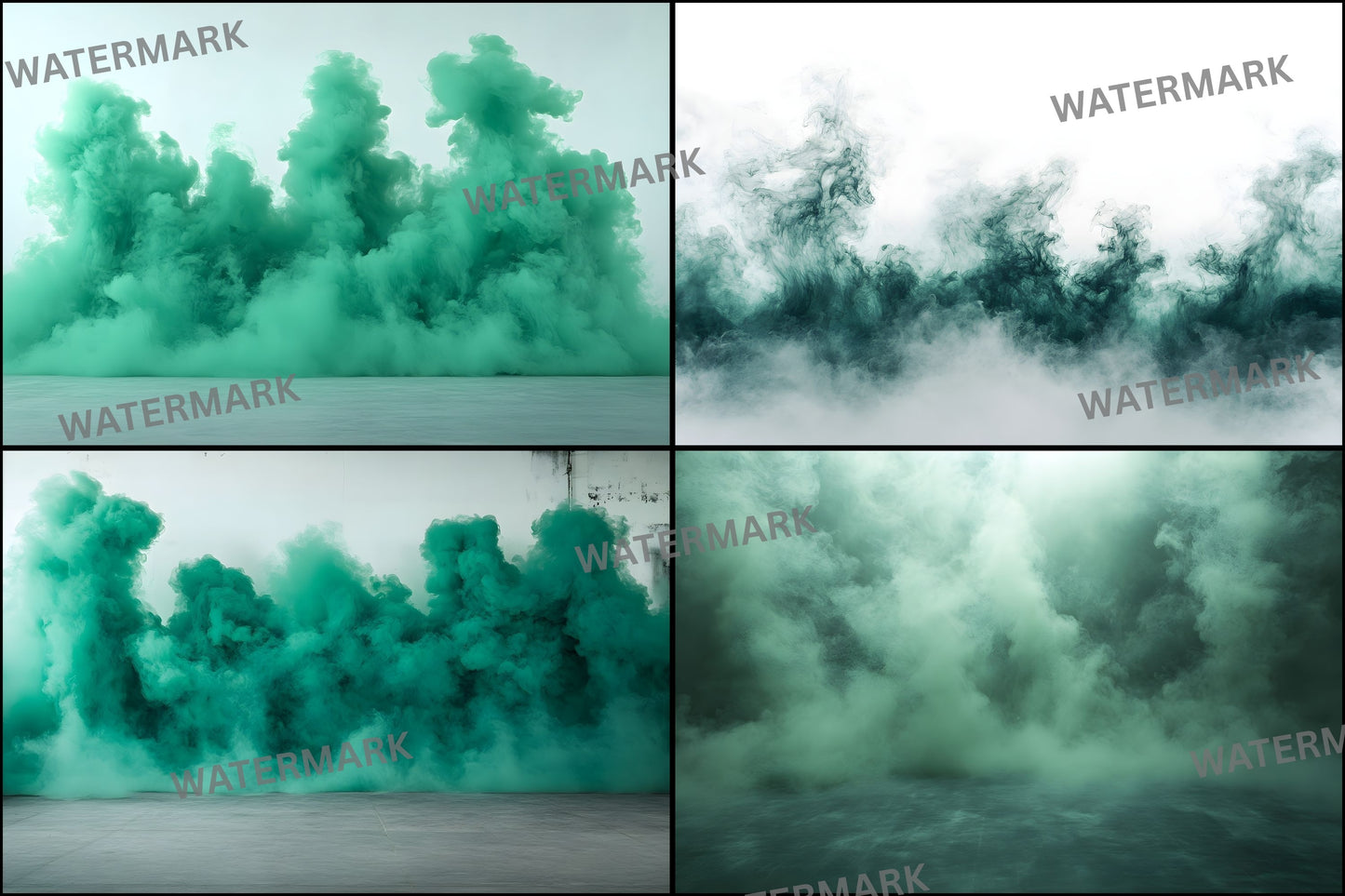 Green Smoke Sports Photography Backdrop, Digital Background for Athlete Portraits, Action Scene Photo Overlay, Sports Team Photo