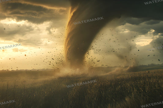 Tornado Kansas Prairie Backdrops - Wizard of Oz Inspired Photography Backgrounds - Dramatic Stormy Scenes | Dorothy Wizard of OZ Backdrops