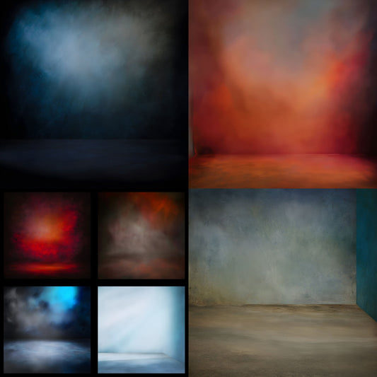 Abstract Photography Backdrop, Square Digital Background for Portrait, Artistic Photo Booth Prop, Modern Studio Art Texture, Glow Effect