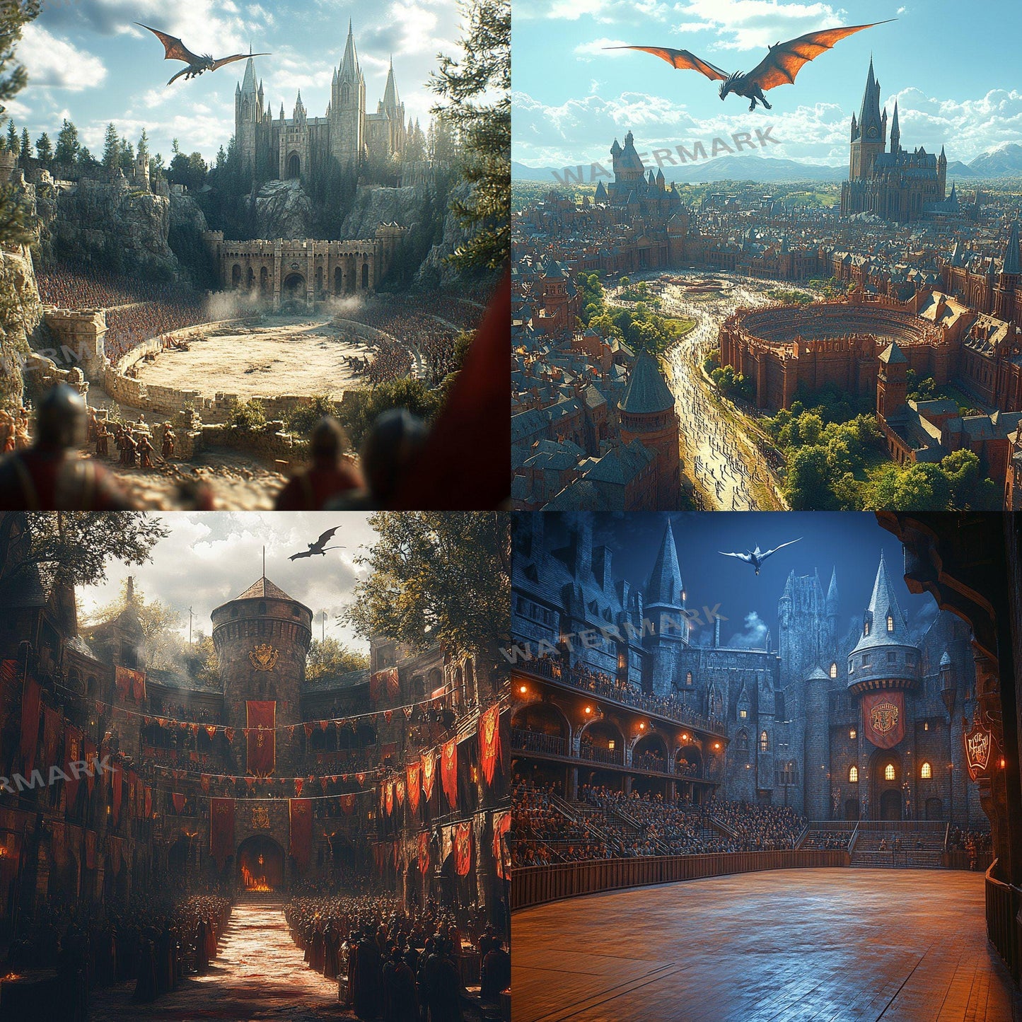 Triwizard Tournament Grounds Backgrounds ��������� Magical Arena-Inspired Backdrops, Fantasy - Themed Photoshop & Photography - School of Wizarding
