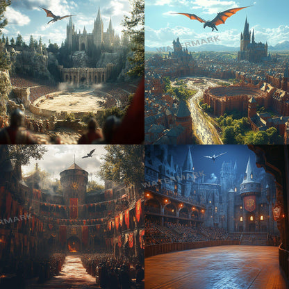 Triwizard Tournament Grounds Backgrounds ��������� Magical Arena-Inspired Backdrops, Fantasy - Themed Photoshop & Photography - School of Wizarding
