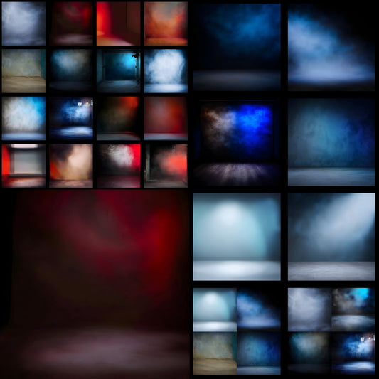 Abstract Photography Backdrop, Square Digital Background for Portrait, Artistic Photo Booth Prop, Modern Studio Art Texture, Glow Effect