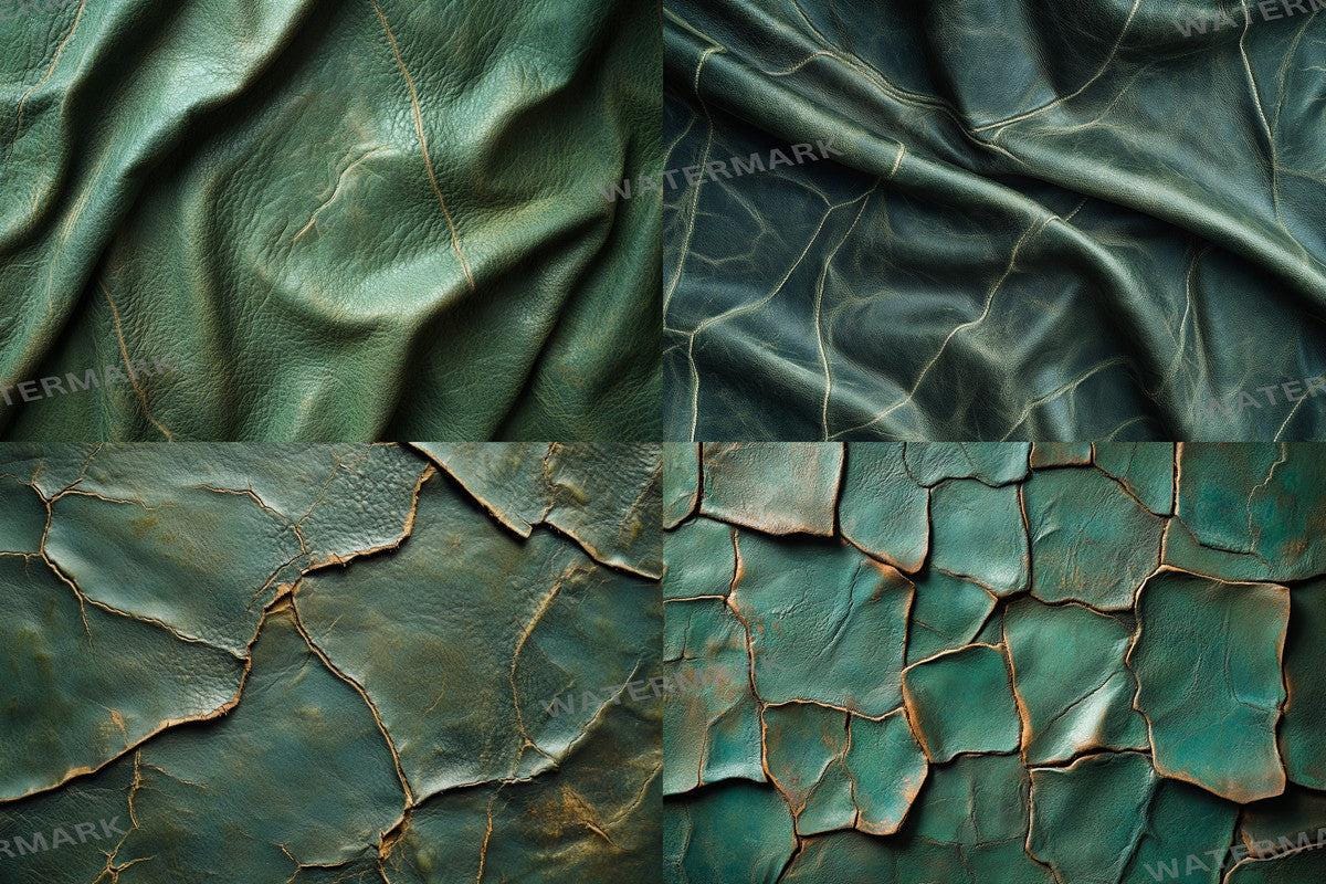 Green Weathered Leather Digital Photography Backdrops for Artists  Designers - Warm Inviting Aesthetic - 00x00px PNGs