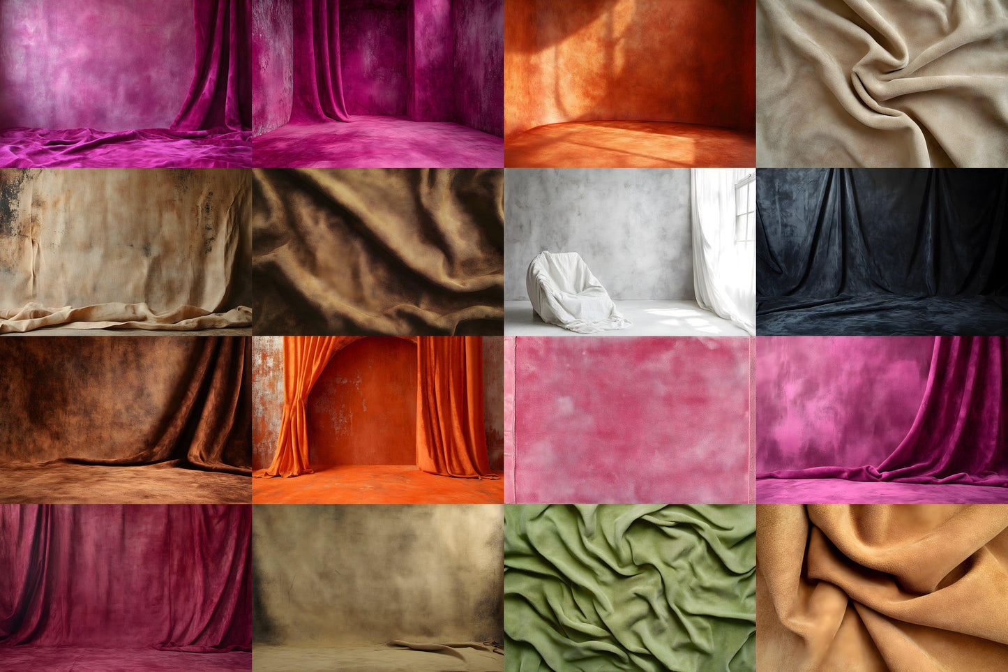 Texture Photography Backdrops, Fabric Backgrounds, Digital Textures for Photoshop, Studio Backdrops, and Draped Overlay PNGs