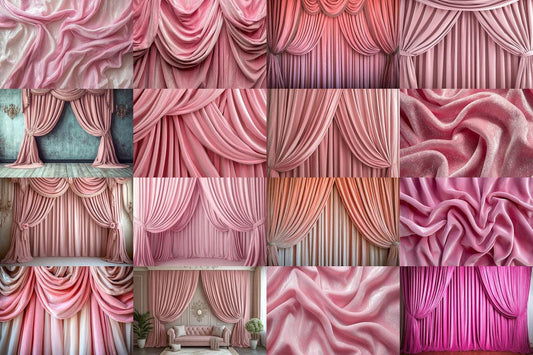 Blush Pink Velvet Photography Backdrops - Textured Background PNGs for Photoshop Editing - Perfect for Digital Artists  Photographers