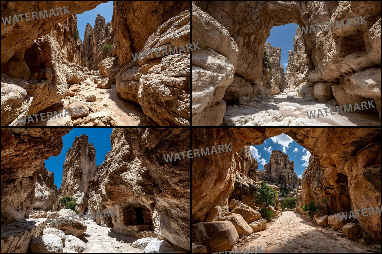Sun-Bleached Desert Canyon Rocks Digital Backdrop, Photography Background, Scenic Photo Prop, Western Theme, Nature Photography