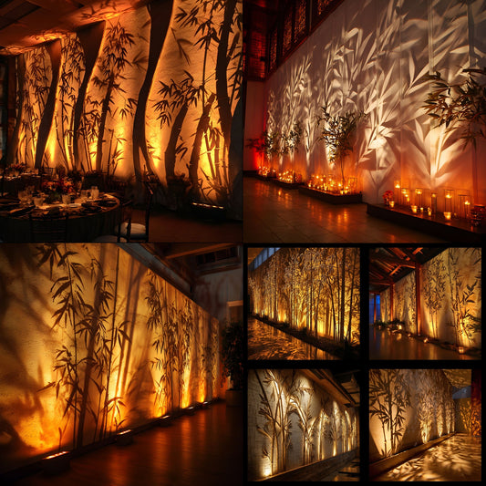 Bamboo Wall Digital Backdrop, Gobo Lighting Background for Photography, Photo Prop, Studio Portrait, Nature Inspired Texture