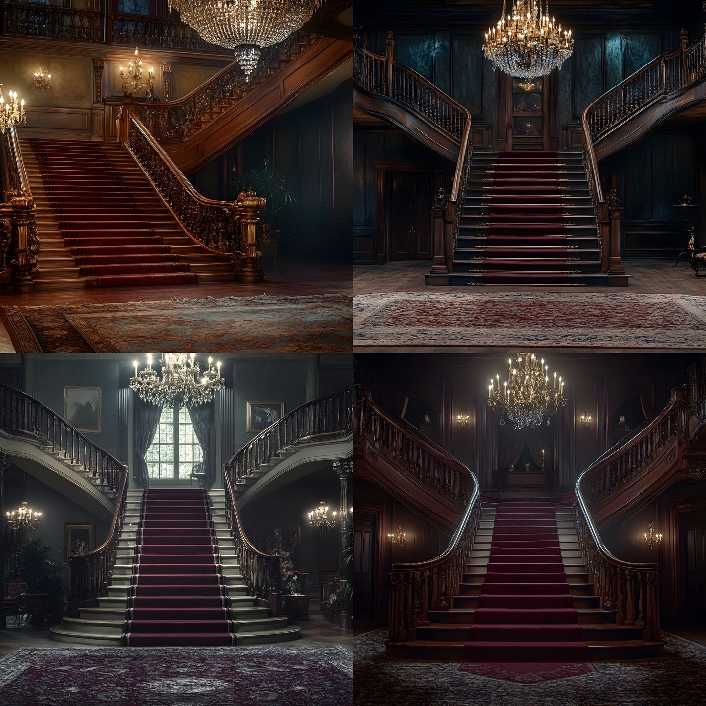 Elegant Staircase Digital Backdrop, Grand Stairway Photography Background, Luxury Interior Photo Prop, High-Resolution Image