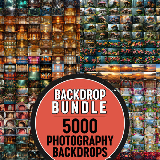 Mega Bundle - 0Backdrop Bundle: Diverse Digital Photography Backgrounds - Abstract, Scenes, Texture Backdrops - Instant Download Files