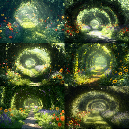 Wild Vine Garden Digital Backdrop, Enchanted Forest Background, Photography Landscape, Fantasy Photo Overlay,Composite, Printable Art