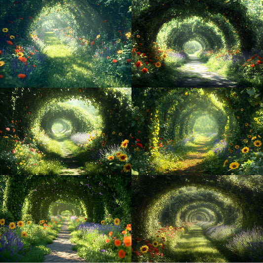 Wild Vine Garden Digital Backdrop, Enchanted Forest Background, Photography Landscape, Fantasy Photo Overlay,Composite, Printable Art