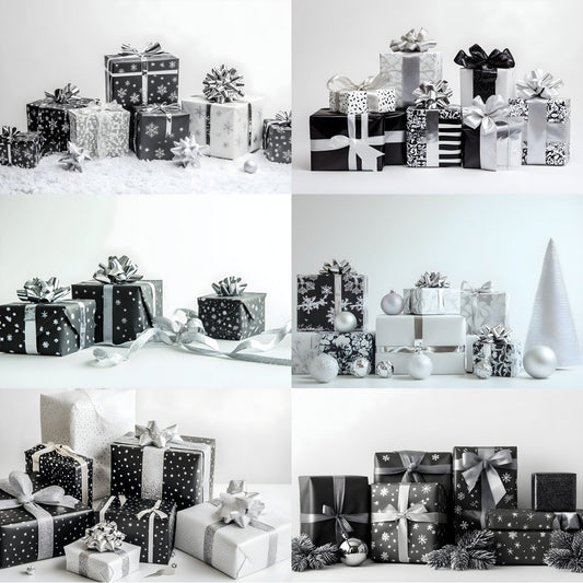 Christmas Backdrops Photography, Holiday Photo Backgrounds, Gift Display Digital Backdrop, Winter Scene, Festive Photography, Christmas Gift Display