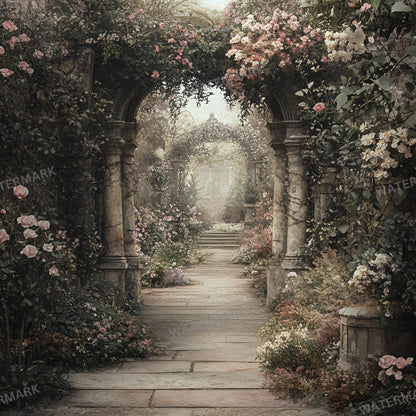 Secret Garden Digital Background, Forest Tree, Digital Backdrop, Nature, Photoshop Composite, Floral Background, Flower Garden backdrops