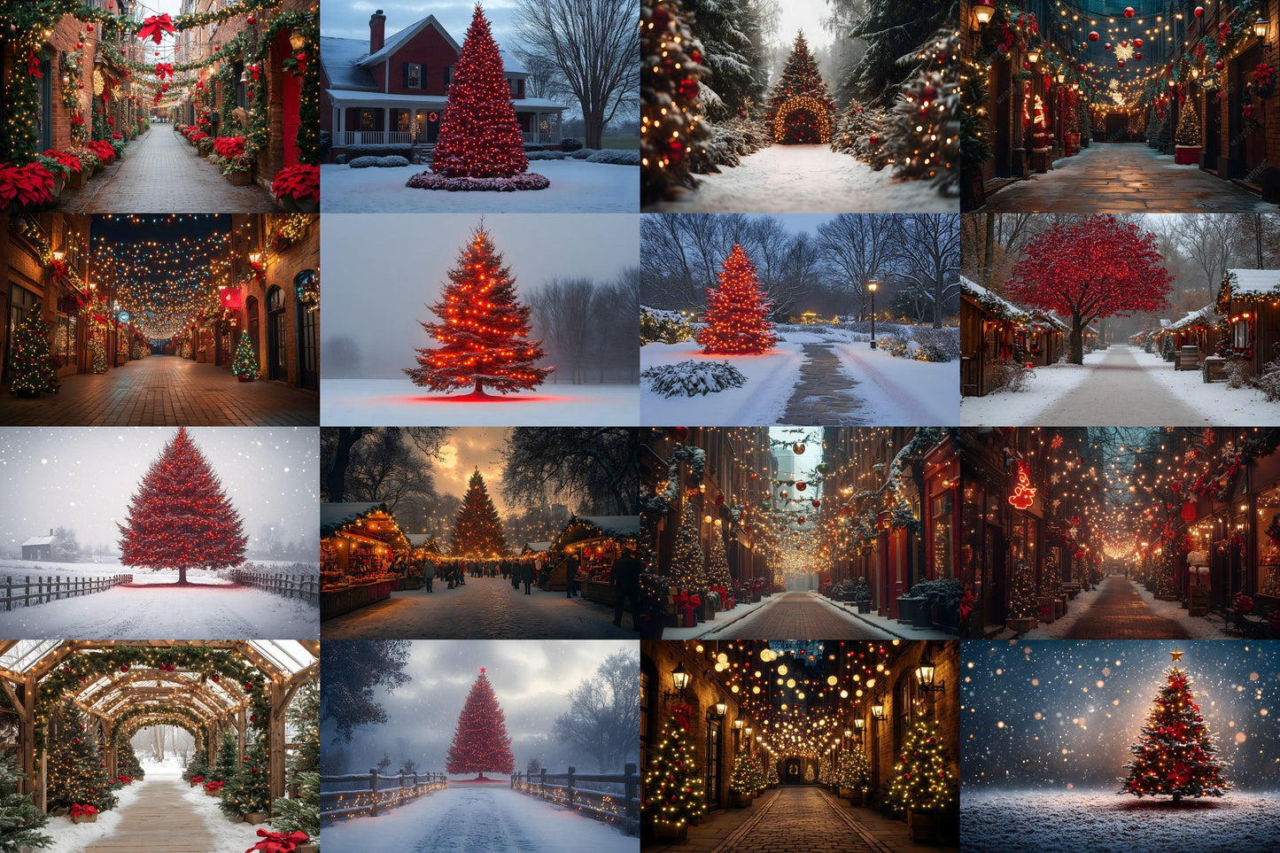 Christmas Photography Backdrops, Horizontal 00x00px Digital Backdrops, 3:2 Ratio, Photoshop Overlays, Festive Christmas Background