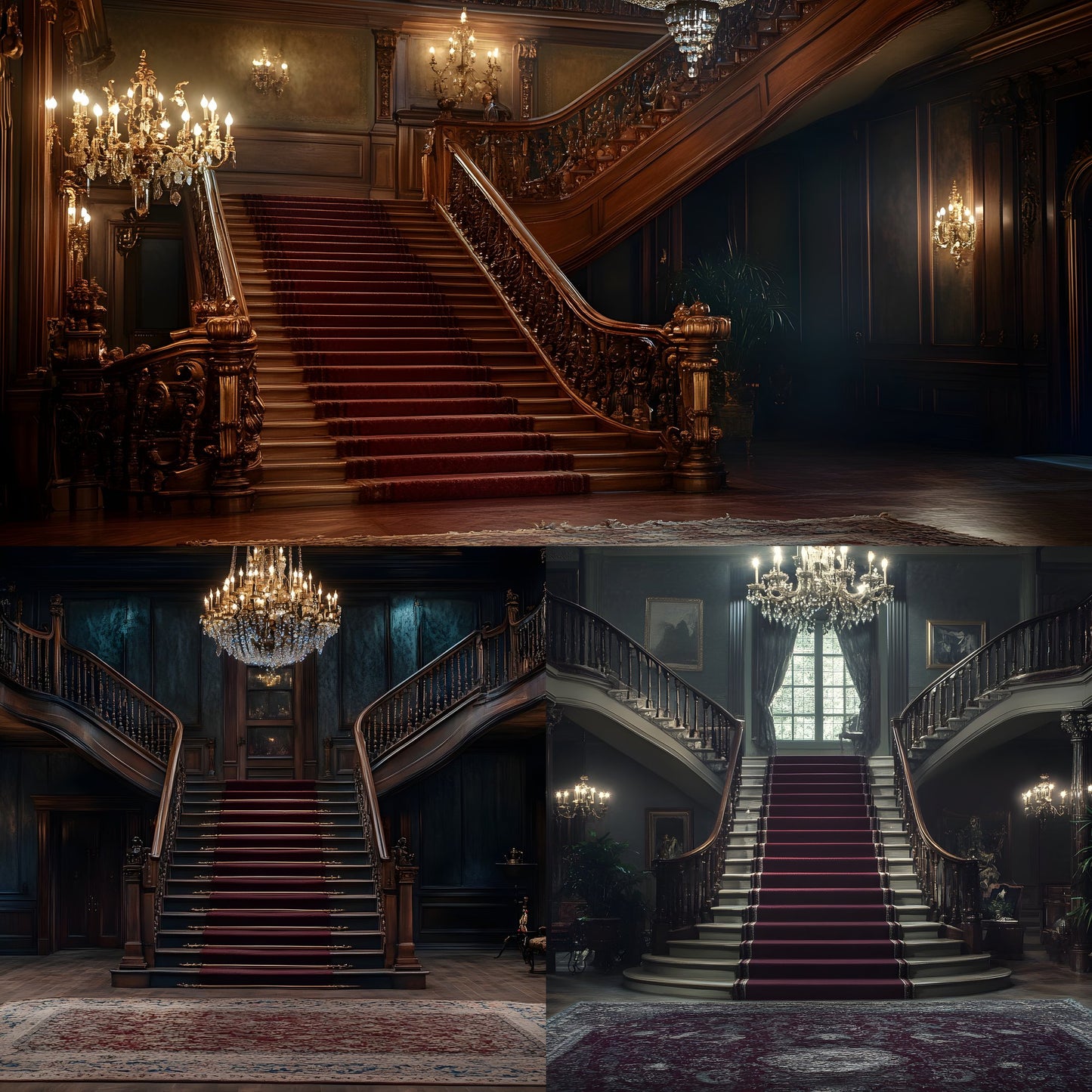 Elegant Staircase Digital Backdrop, Grand Stairway Photography Background, Luxury Interior Photo Prop, High-Resolution Image