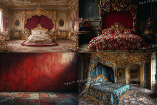 Regal Room Interior Backdrops - Victorian and Royal Designs - Royal Room Backdrops - Luxury Mansion Interior - Real Estate Backgrounds