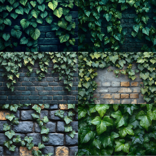 Summer Ivy Leaves Digital Backdrop, Greenery Background for Photography, Nature Photo Prop, High-Resolution Images