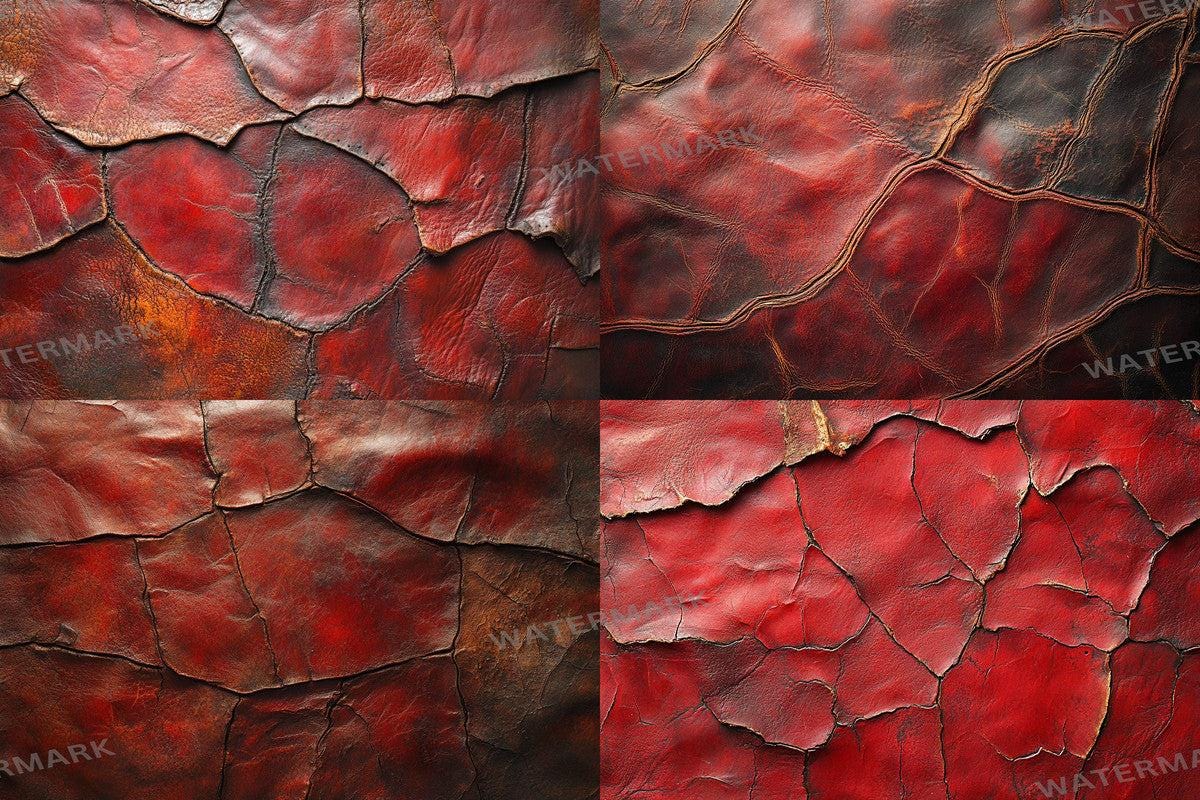 Red Weathered Leather Textures Photography Backdrops for Photoshop - Warm Aesthetic Backgrounds for Digital Art  Photo
