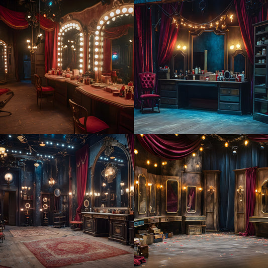 Theater Backstage Digital Backdrop, Stage Background for Photography, Dramatic Scene Setter, Theatrical Photo Booth Prop, Images