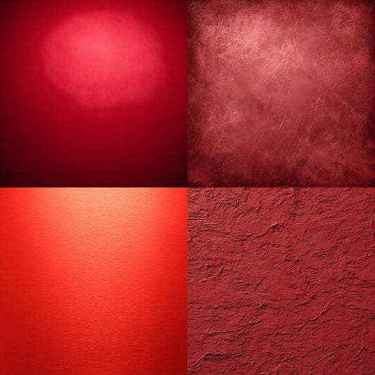Shining Red Photography Backdrop, Plain Texture Digital Background for Portraits, Square Format Photo Booth Prop, Vibrant Scarlet Studio Art Image