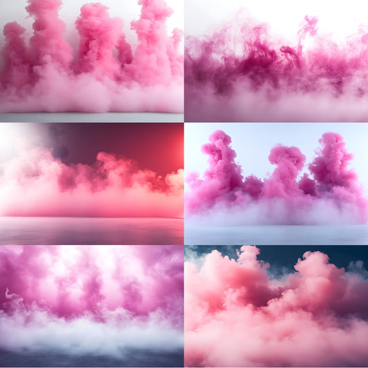 Pink Smoke Sports Backdrop Digital Download, Photography Background for Portraits, Action Shots, Team Photos, High-Resolution Images