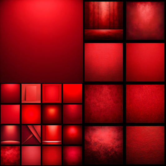 Red Photography Backdrop, Solid Color Background for Portraits, Digital Download for Photographers, Blank Canvas for Creative Edits, Square Ratio