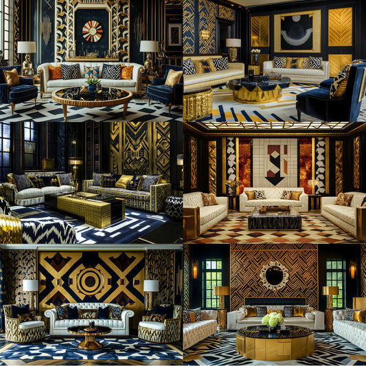Art Deco Digital Backdrop, Gatsby Background, Printable Photography Background, Elegant Party Photo Booth, Gold Black Flapper Theme, Landscape
