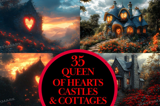 Alice in Wonderland Background | 3Queen of Hearts Castle Backdrops | Wonderland Backdrops | Photography & Storytelling