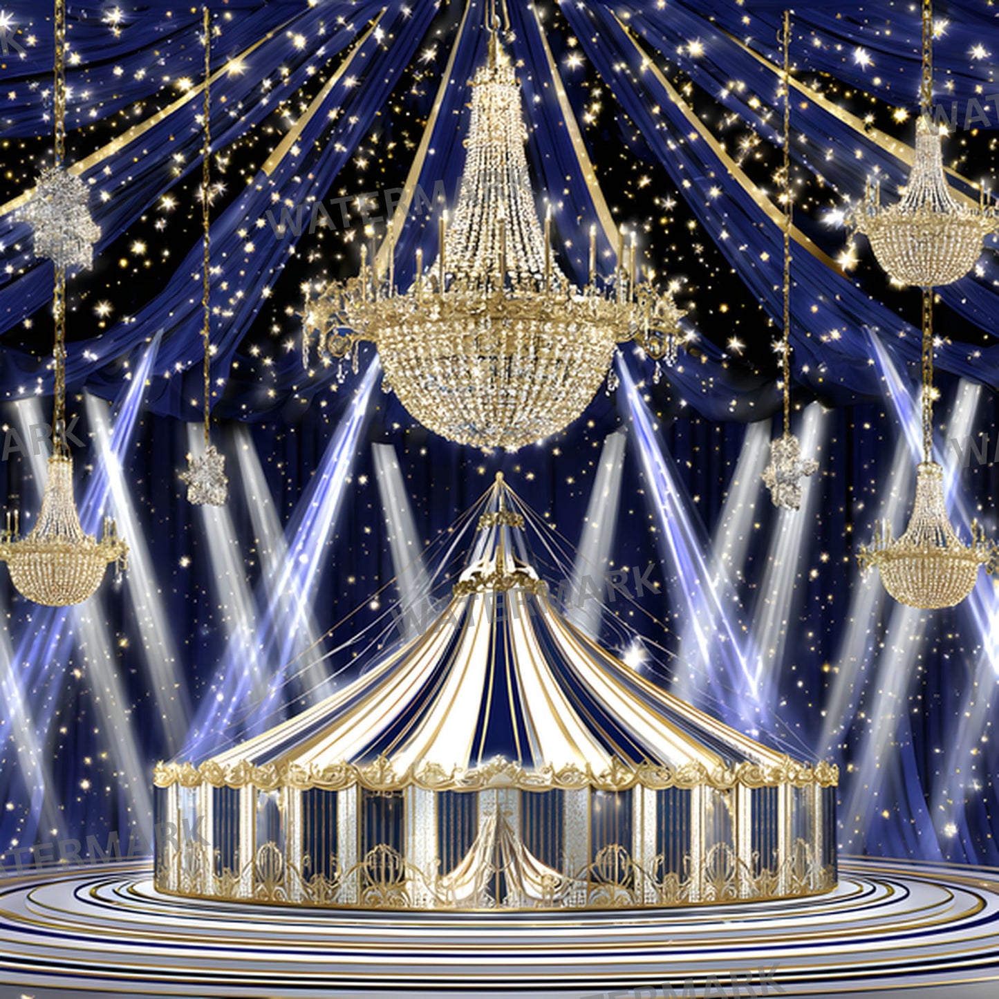 Stage Spotlight Chandelier Digital Backdrop, Photography Background, Theater Stage, Concert Backdrop, Square Image, Digital Download