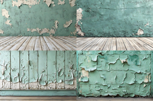 Muted Olive Green Backdrops for Digital and Video Use | Rustic Textured Wall Backgrounds for Photography & Artistic Video Scenes