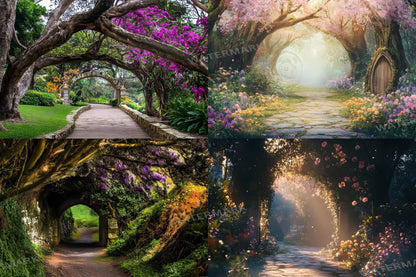 Fairy Woodland Backdrops ��������� Magical Digital Backgrounds - Enchanted Magical Forest Backgrounds - Fantasy Wallpapers - 3:2 Wallpapers
