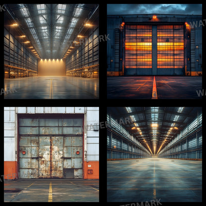 Warehouse Sports Digital Backdrop, Industrial Sports Background, Photography Prop, Sports Team Photo, Urban Sports Digital Download
