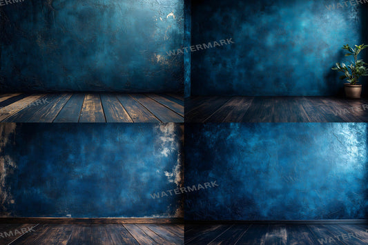 Vintage Midnight Blue Backdrops for Moody Photography, Elegant Digital Backgrounds, Dark-Themed Event Decor and Textured Designs