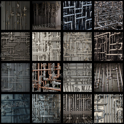 Interconnected Leather Bridges Digital Backdrop, Square Photography Background for Unique Portraits, Artistic Photo Overlays, High-Res Image Download