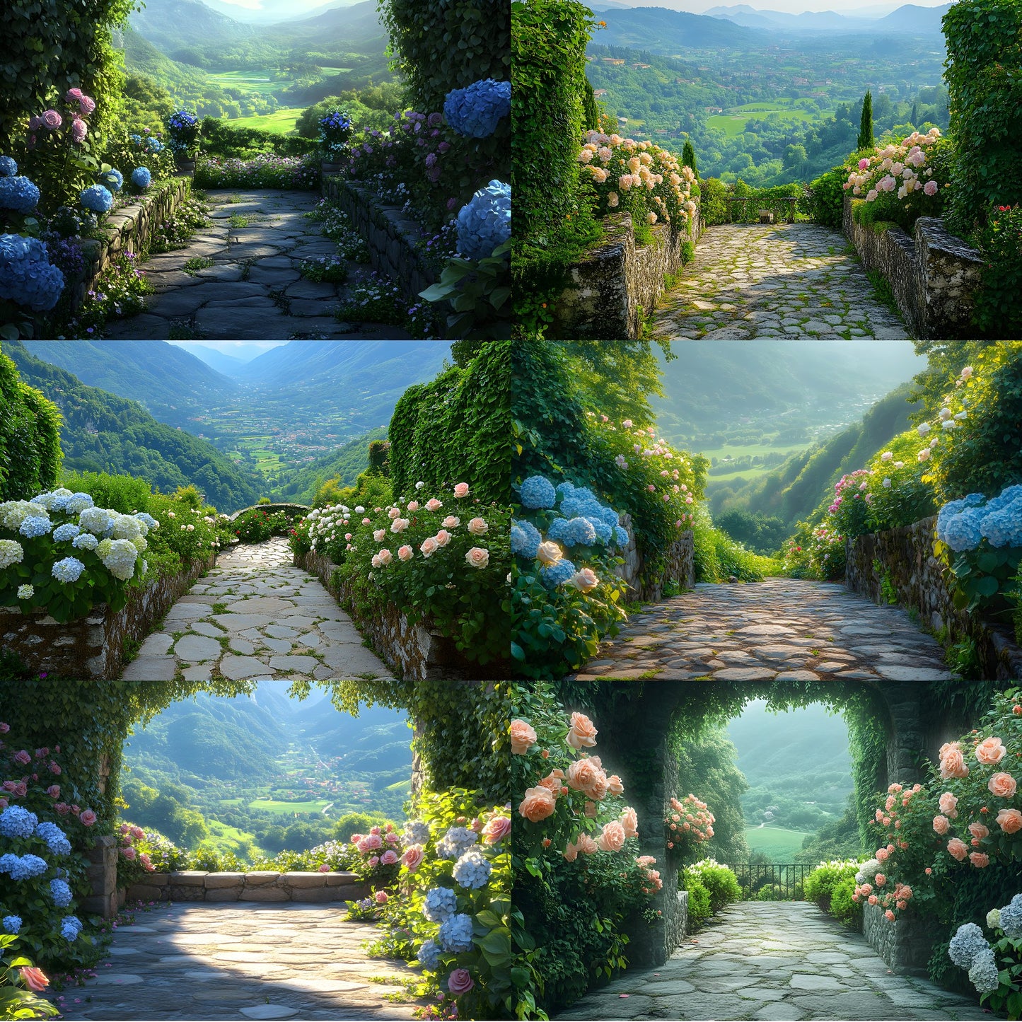 Secret Garden Digital Backdrop, Overlook Background, Fairytale Photography, Photo Booth, Fantasy Scenery, Enchanted Forest, Printable Images