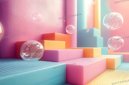 Wonderland Checkers Digital Backdrop Bundle - Surreal Fantasy Backgrounds with Checkerboard Floors for Whimsical Photoshop Composites Craft