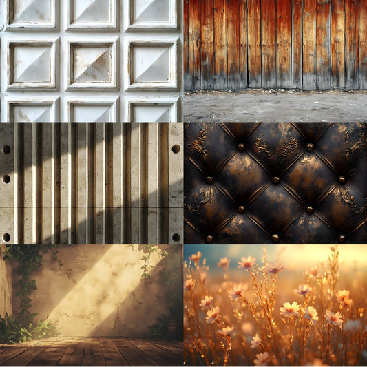 Brown Vintage Textured Wall Digital Backdrop, Photography Background for Portrait, Rustic Photo Booth, High-Resolution Images