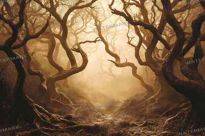 Spooky Forest Digital Photography Backdrops - Dark Woods Photoshop Overlays - Halloween Fantasy Backgrounds - Digital Master Composites