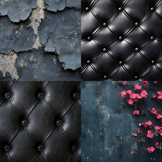 Vintage Black Textured Wall Digital Backdrop, Dark Photography Background for Portrait, Moody Fine Art Texture