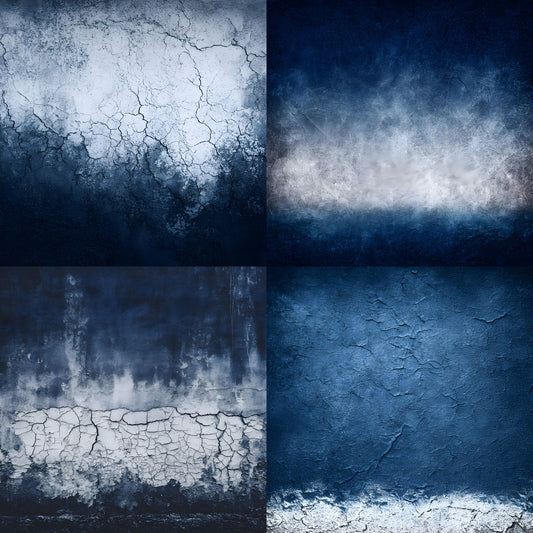 Navy Blue White Photography Backdrop, Dark Abstract Background for Portraits, Digital Download, for Social Media, Modern Photo Booth Prop