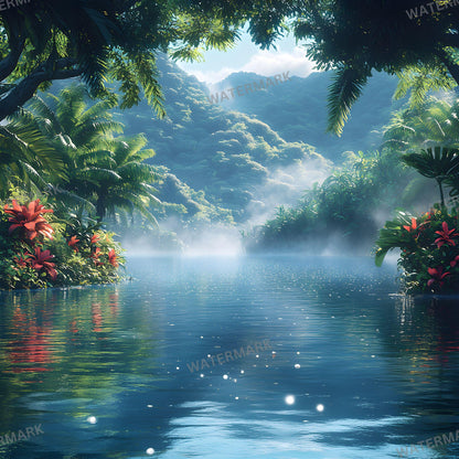 Fairy Lagoon Digital Photography Backdrops - 12 High-Resolution 96x96px Composites for Portraits Studio Use  Photoshop Overlays
